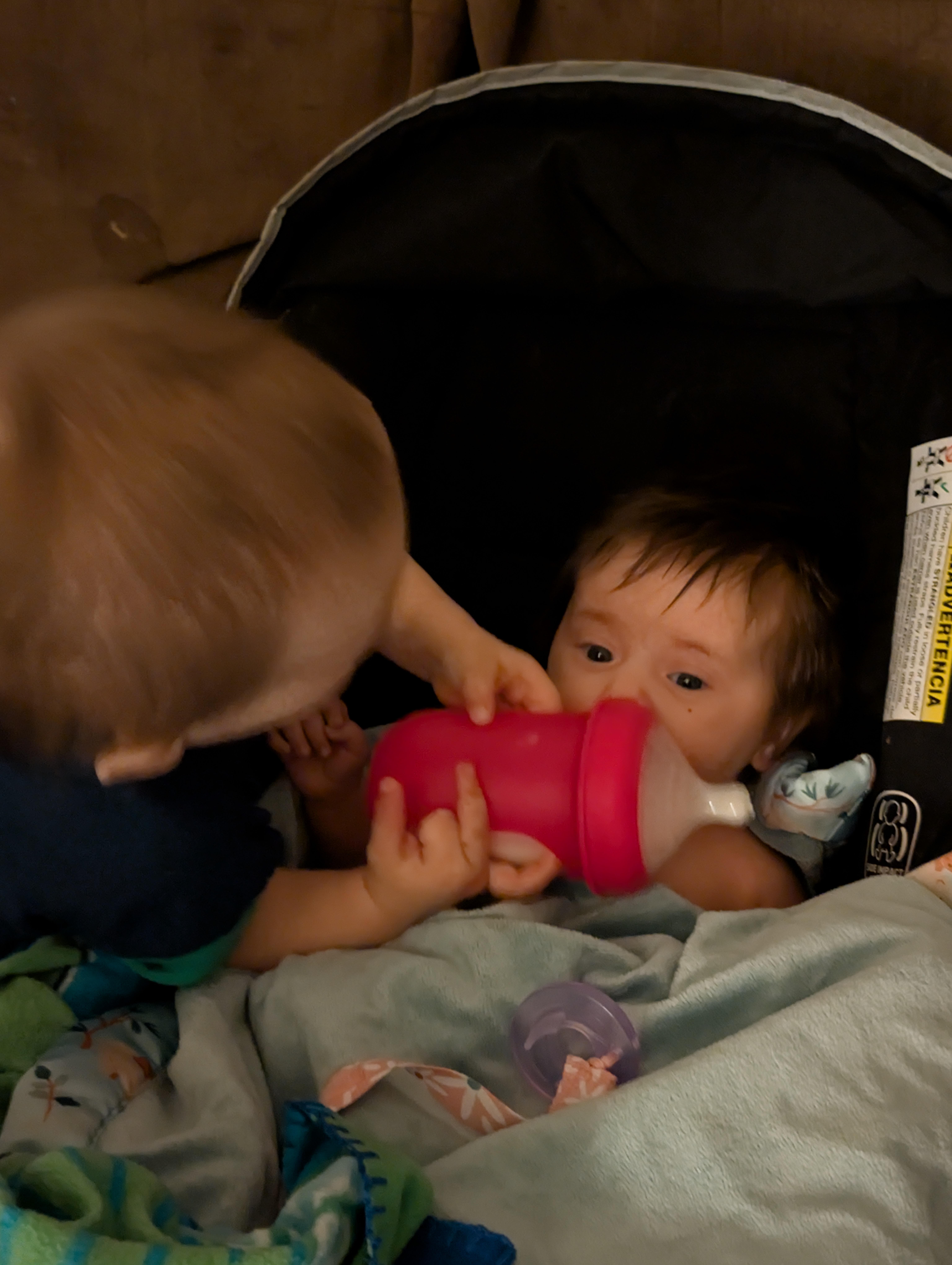 Alicia with her brother Mateo